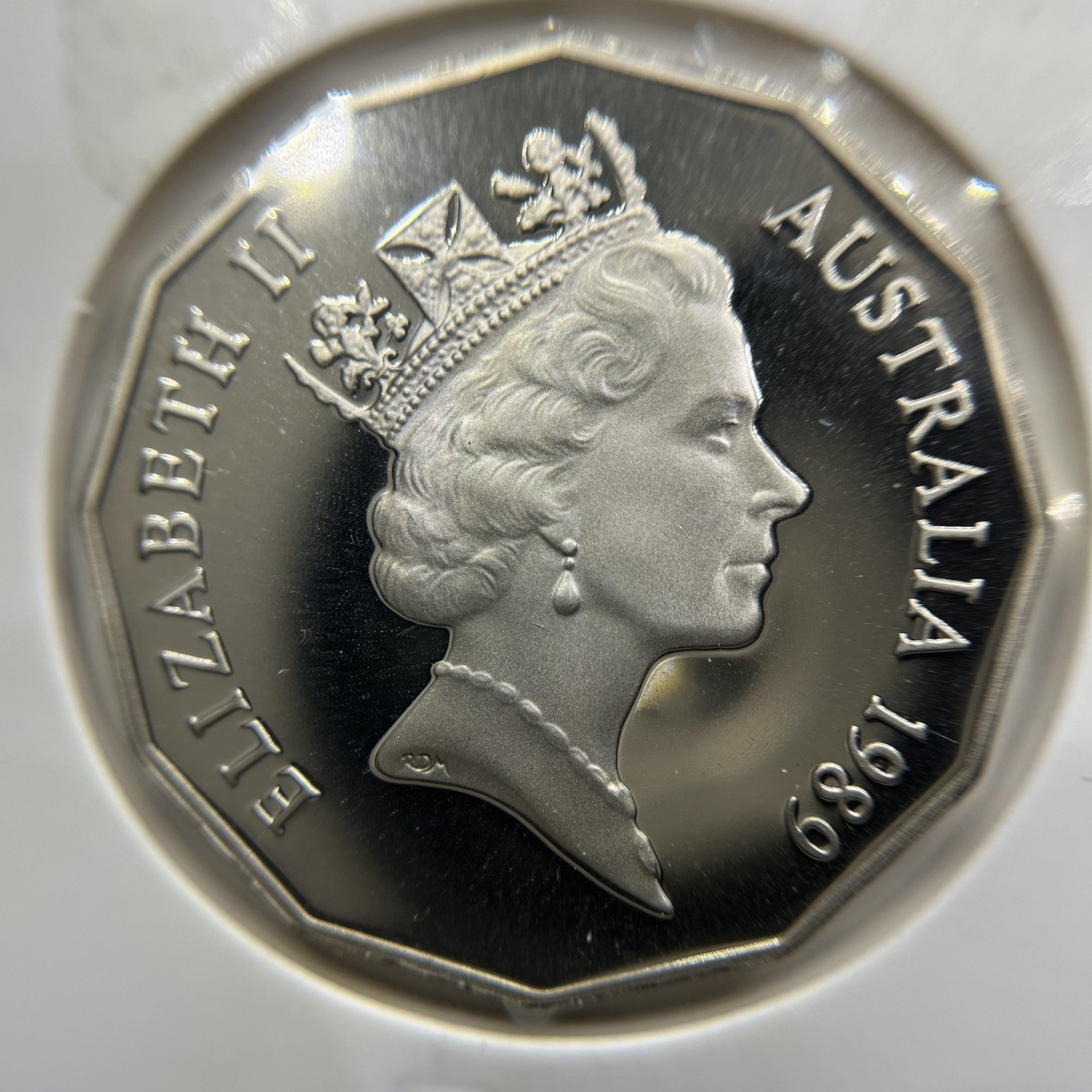 1989 Fifty 50 Cent Coin - Ex Proof Set - Elizabeth II