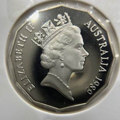 1989 Fifty 50 Cent Coin - Ex Proof Set - Elizabeth II