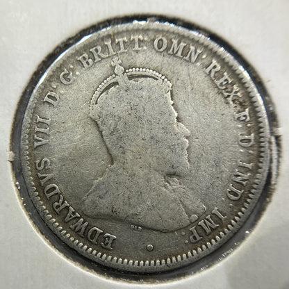 1910 Shilling Coin - Very Good - Edward VII Silver Predecimal First Year