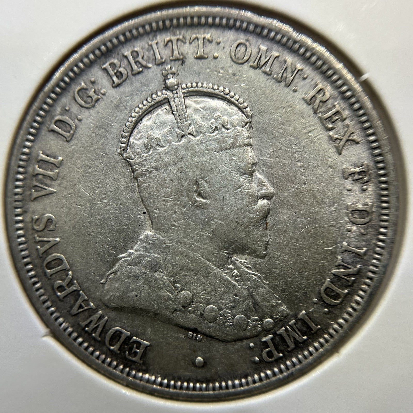 1910 Florin Coin - good Very Fine - Edward VII Silver Predecimal First Year