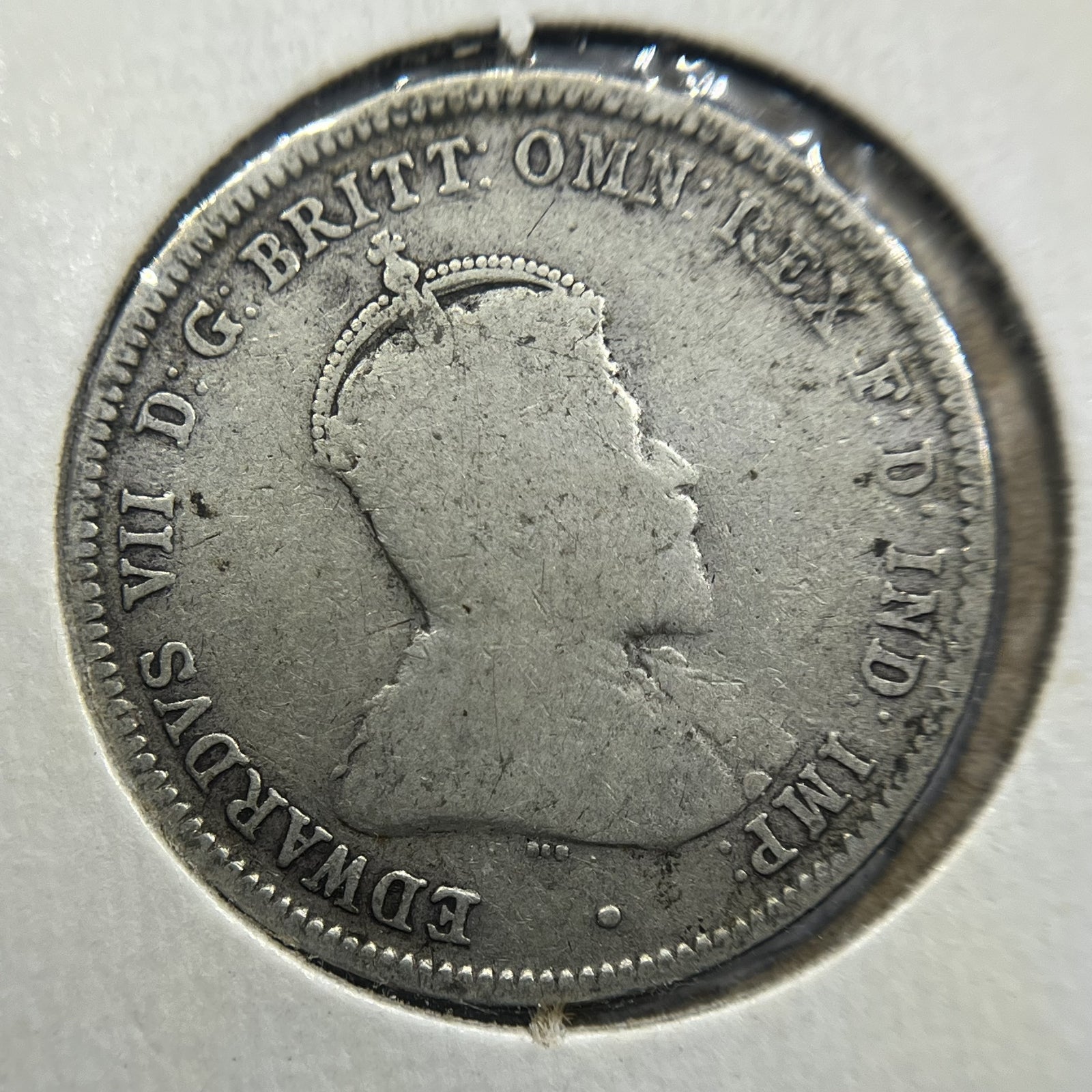1910 Shilling Coin - Very Good - Edward VII Silver Predecimal First Year