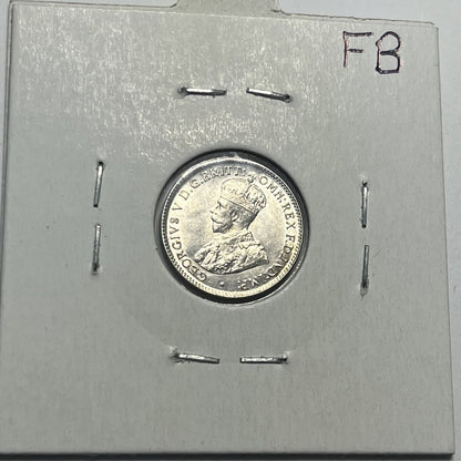 1918 Threepence Coin - Choice Uncirculated - Silver Predecimal - High Grade