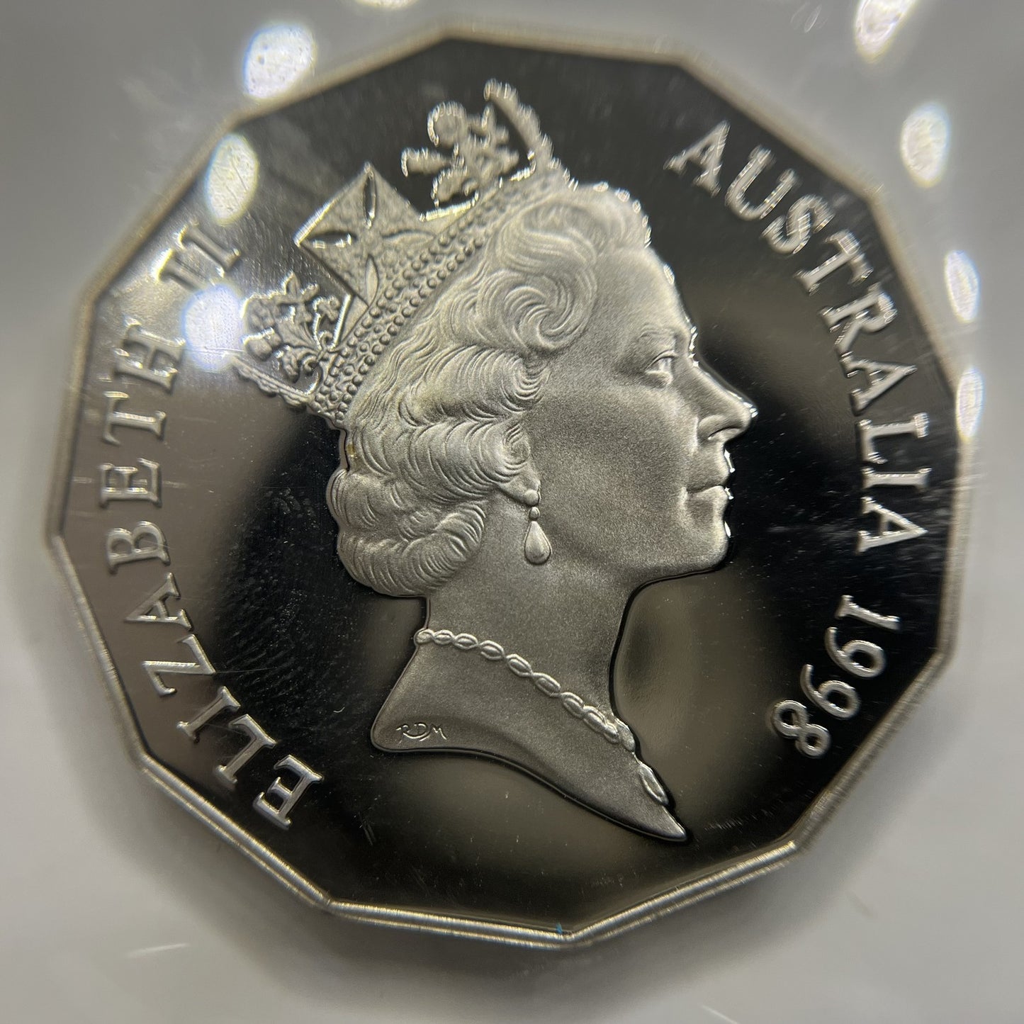 1998 Fifty 50 Cent Coin - Bass Strait - Scarce Elizabeth II Ex Proof Set