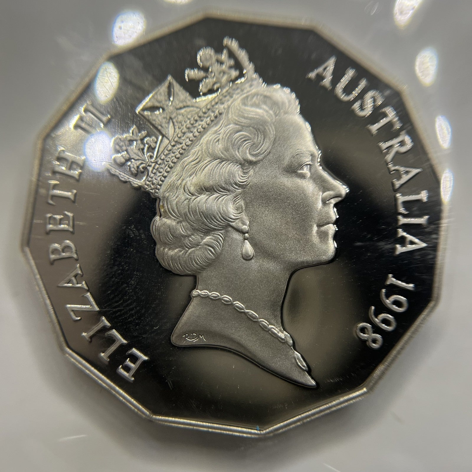 1998 Fifty 50 Cent Coin - Bass Strait - Scarce Elizabeth II Ex Proof Set