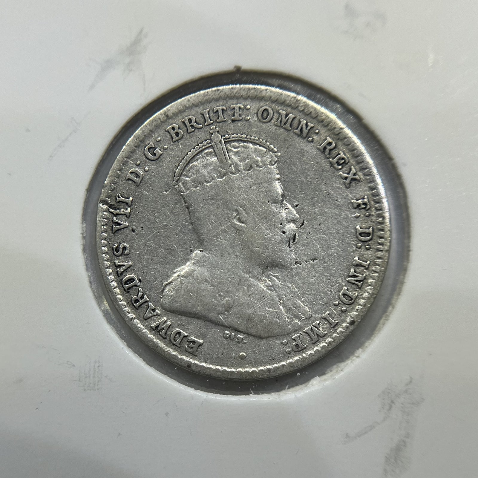 1910 Threepence Coin - Fine - Silver Predecimal Edward VII