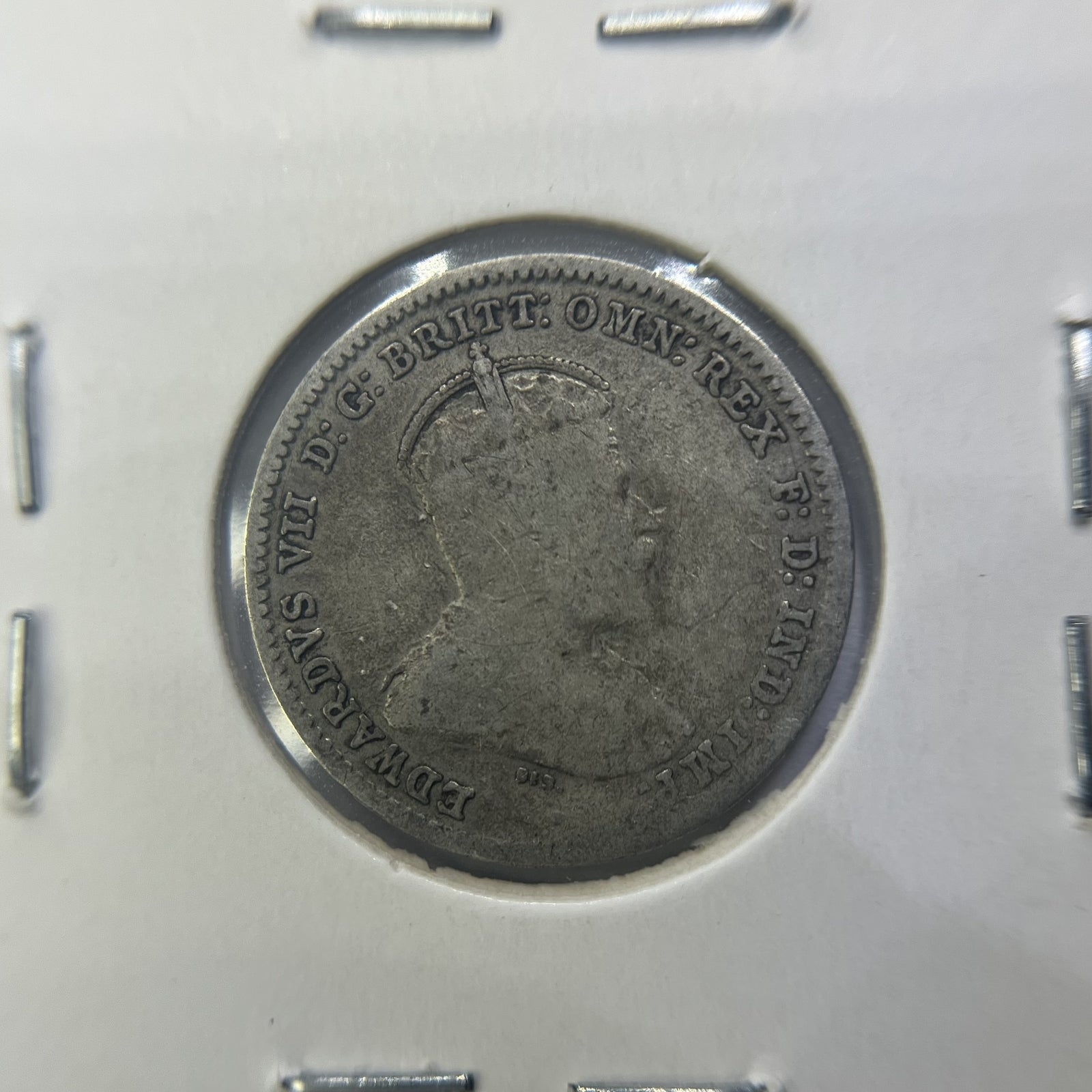 1910 Threepence Coin - Very Fine - Edward VII Silver Predecimal First Year