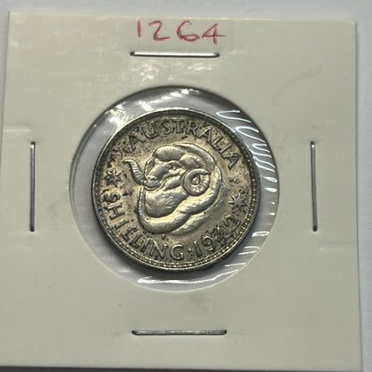 1942 s Shilling Coin - Uncirculated - George VI Silver Predecimal