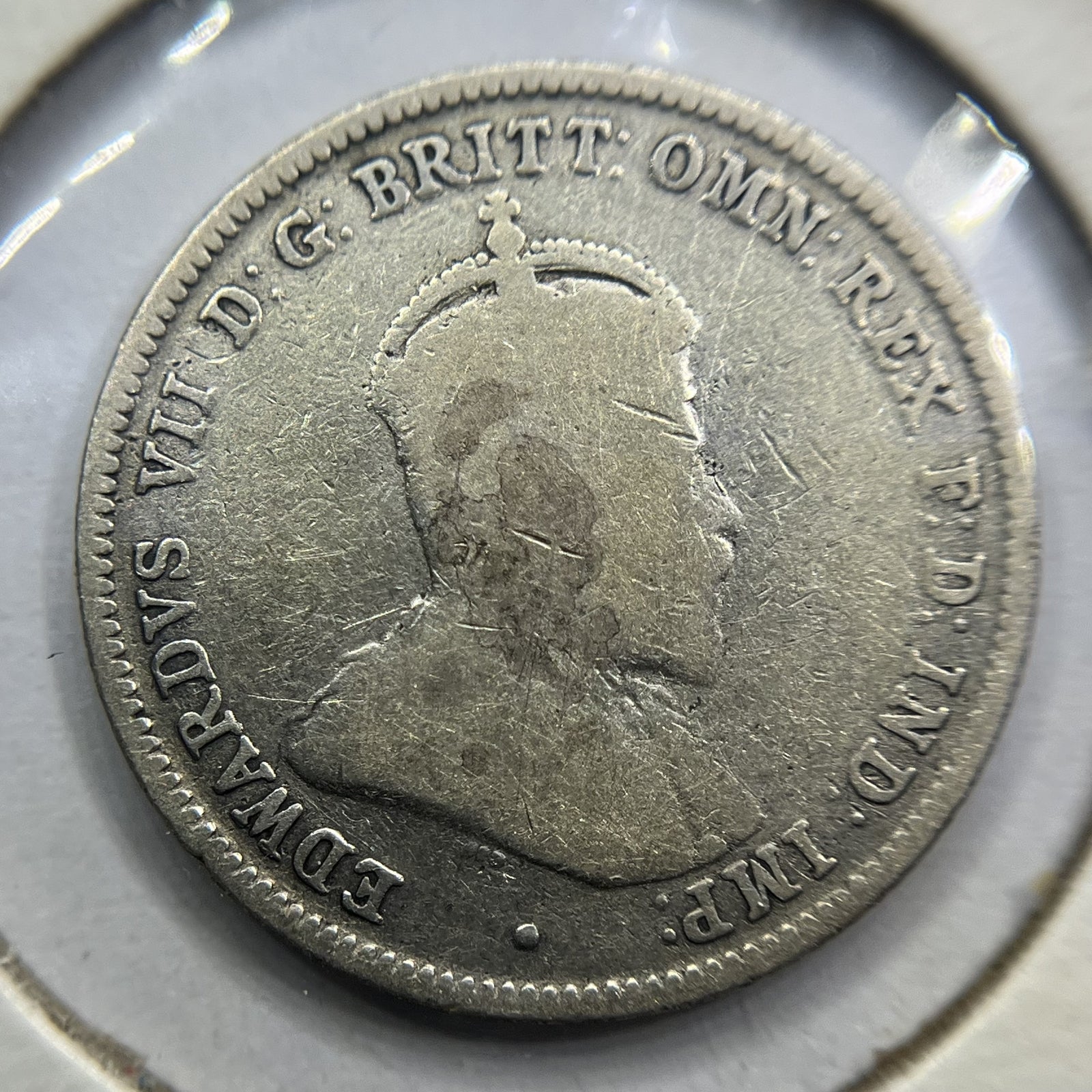 1910 Shilling Coin - Very Good - Edward VII Silver Predecimal First Year