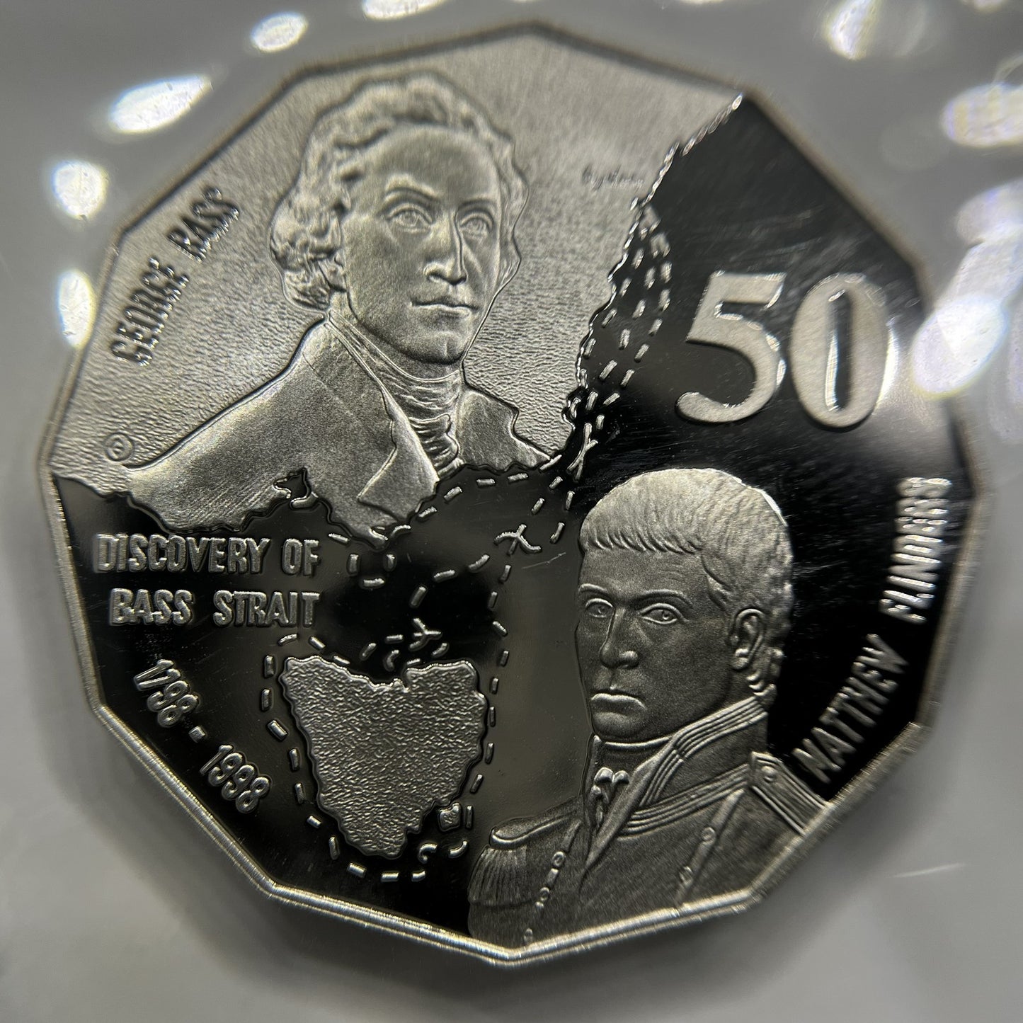 1998 Fifty 50 Cent Coin - Bass Strait - Scarce Elizabeth II Ex Proof Set