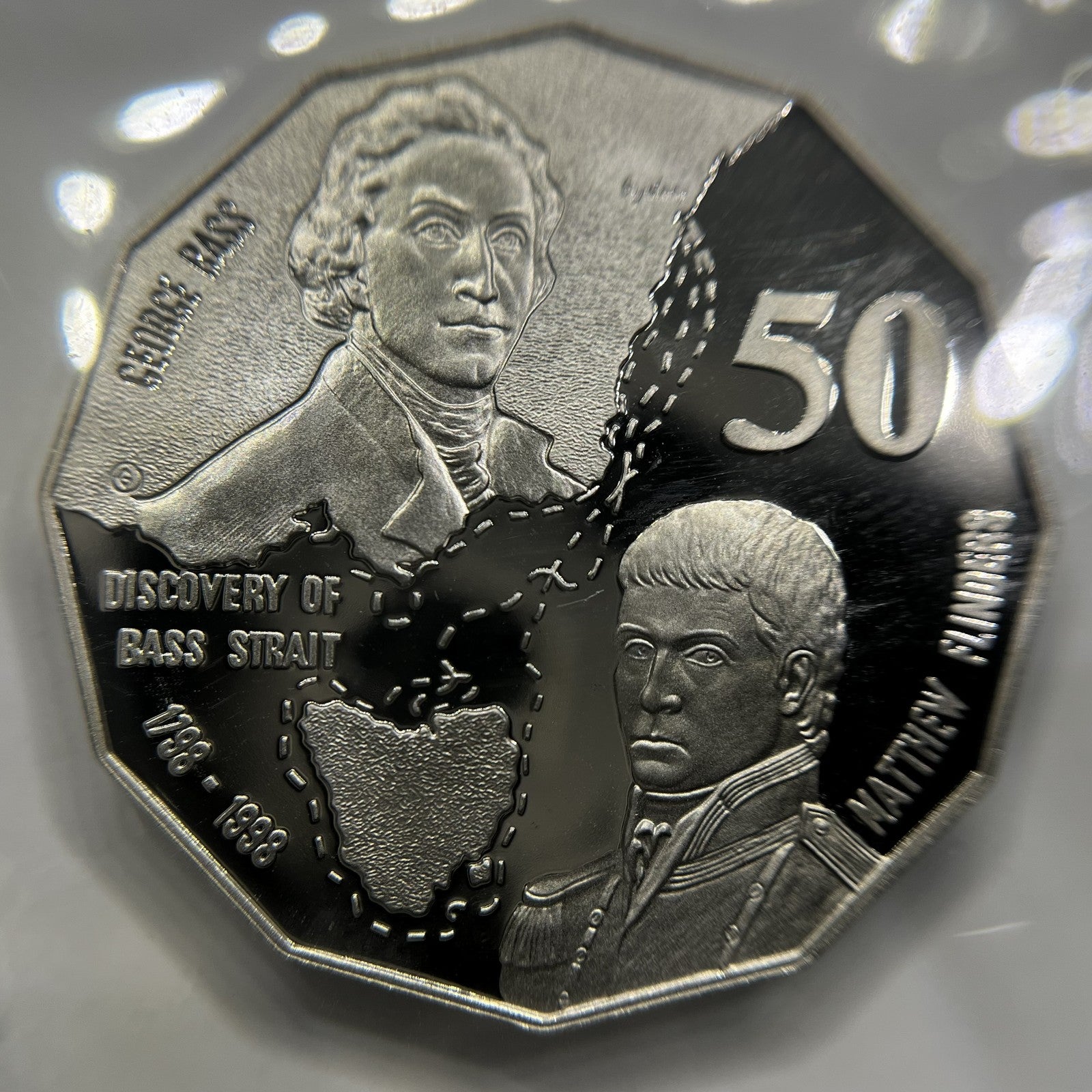1998 Fifty 50 Cent Coin - Bass Strait - Scarce Elizabeth II Ex Proof Set