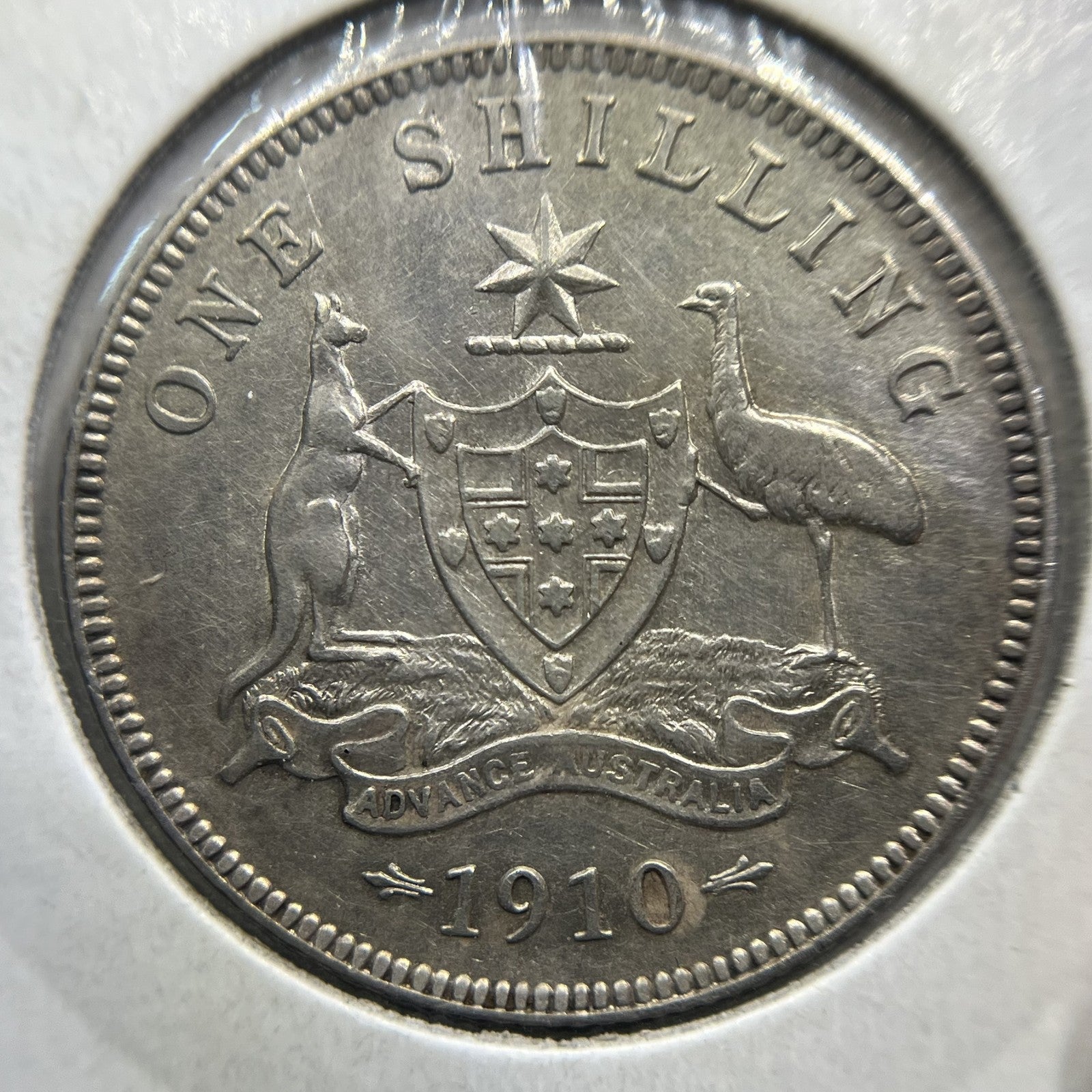 1910 Shilling Coin - good Extremely Fine aUNC - Edward VII Silver Predecimal