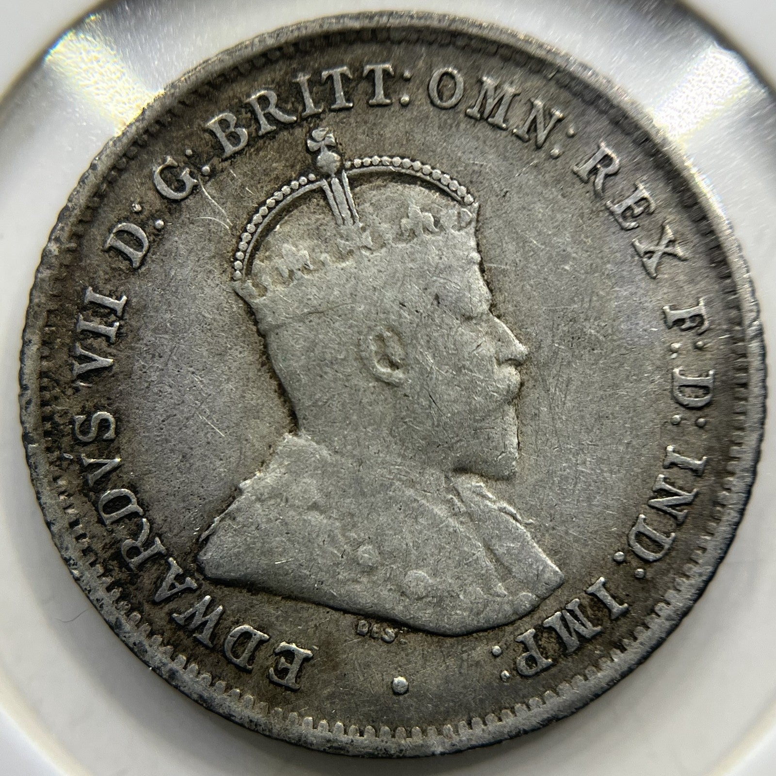 1910 Sixpence Coin - almost Very Fine - Silver Edward VII