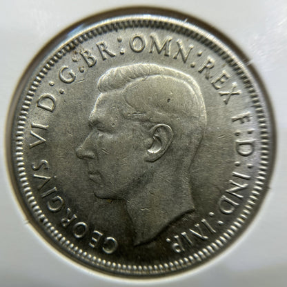 1943 s Florin Coin - good Very Fine - George VI Silver