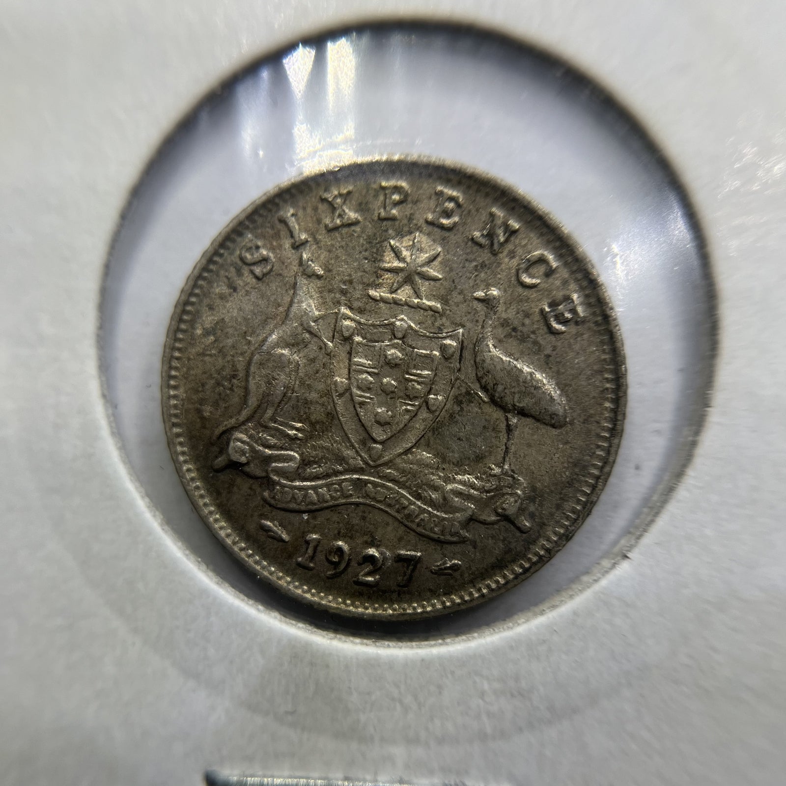 1927 Sixpence Coin - Extremely Fine - George V Silver Predecimal