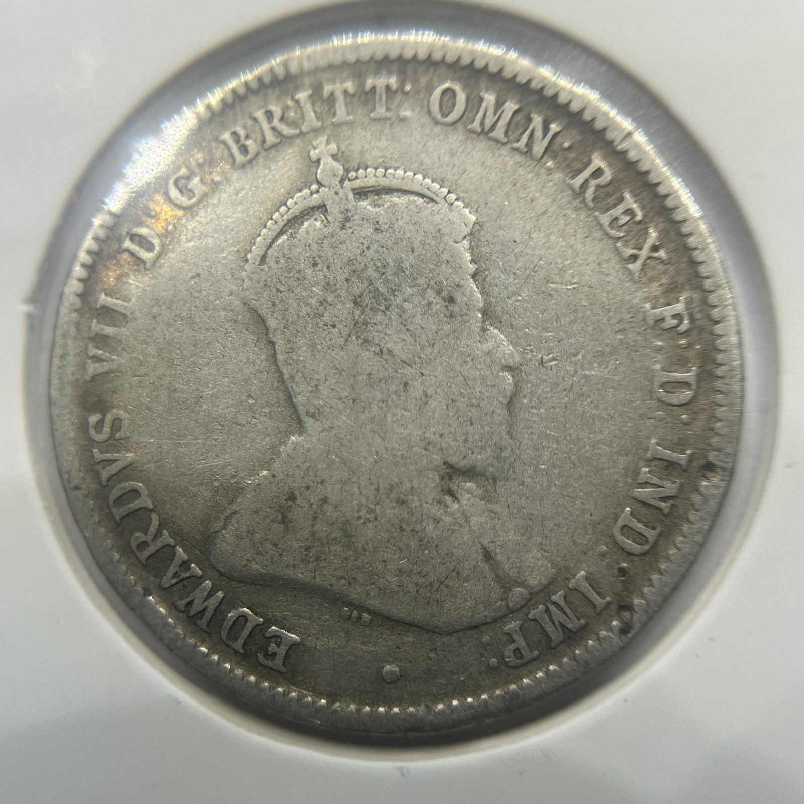 1910 Shilling Coin - Very Good - Edward VII Silver Predecimal First Year Issue