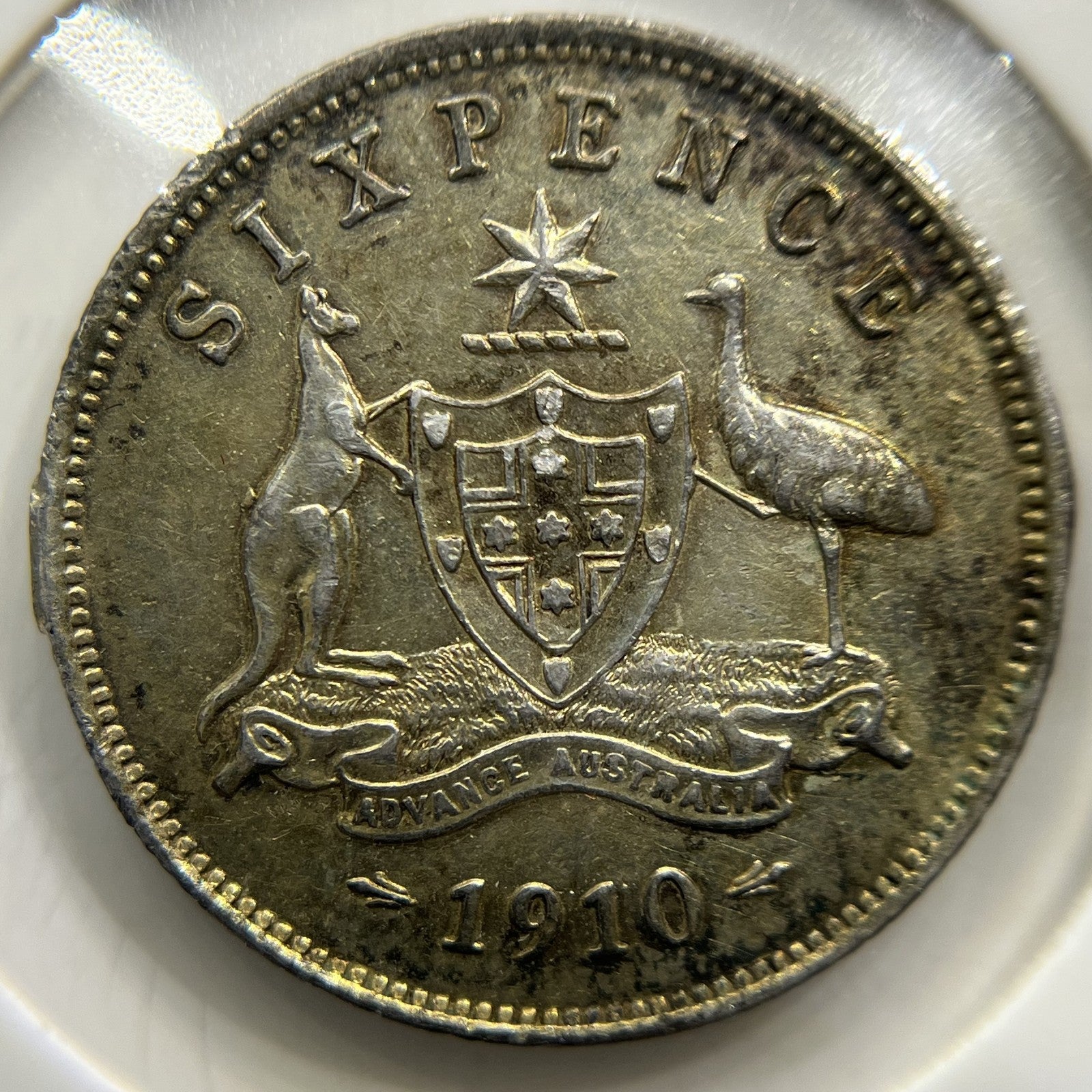 1910 Sixpence Coin - good Very Fine - Silver Edward VII