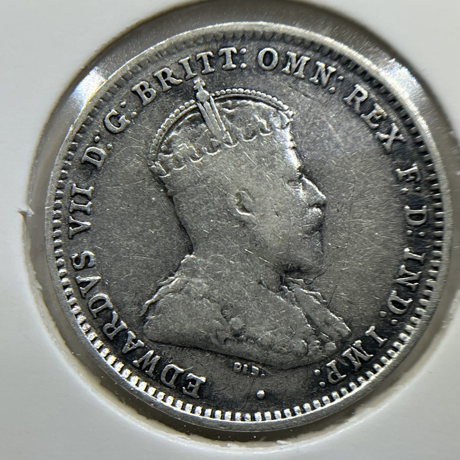 1910 Threepence Coin - good Very Fine - Silver Predecimal Edward VII