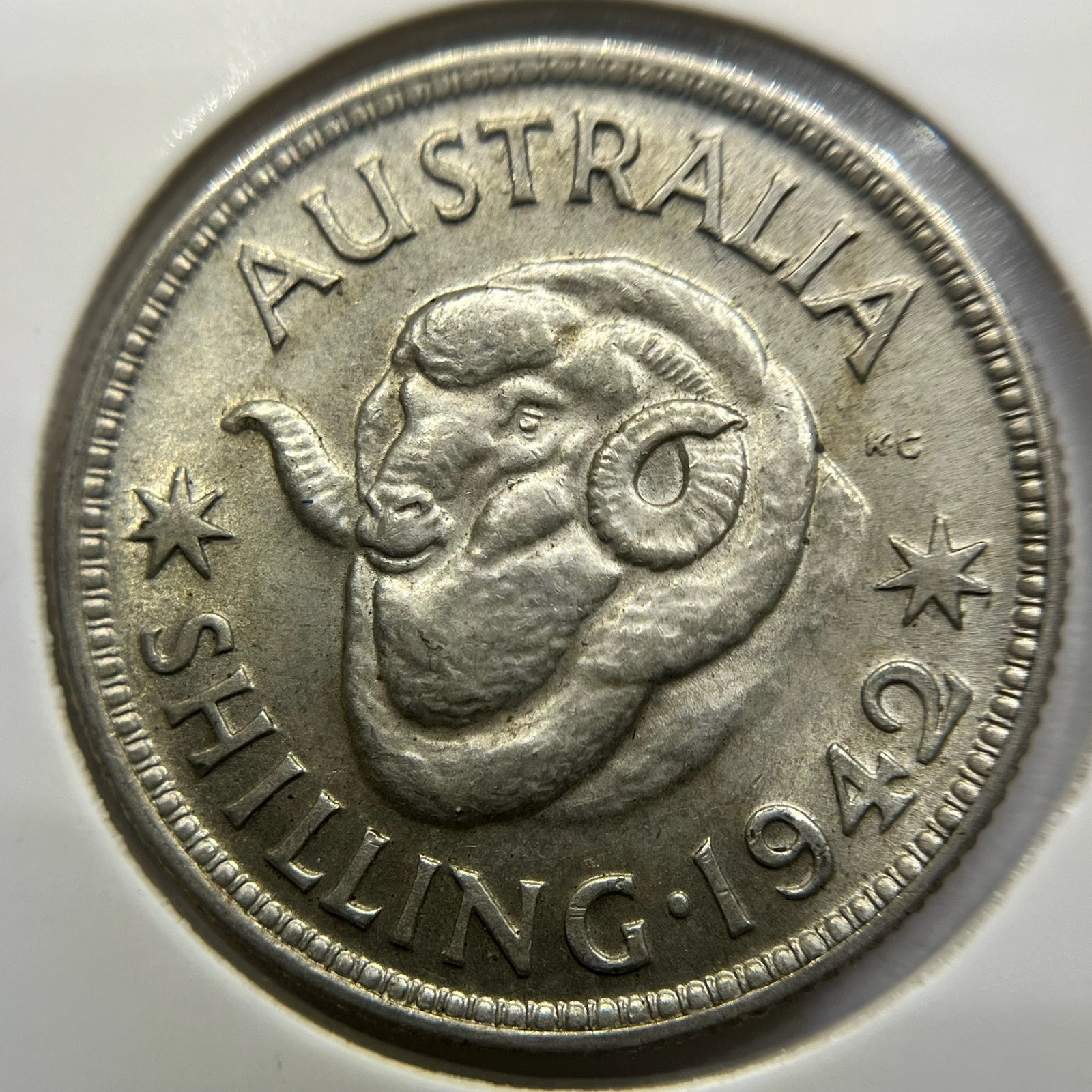 1942 Shilling Coin - Extremely Fine - George VI Silver Predecimal