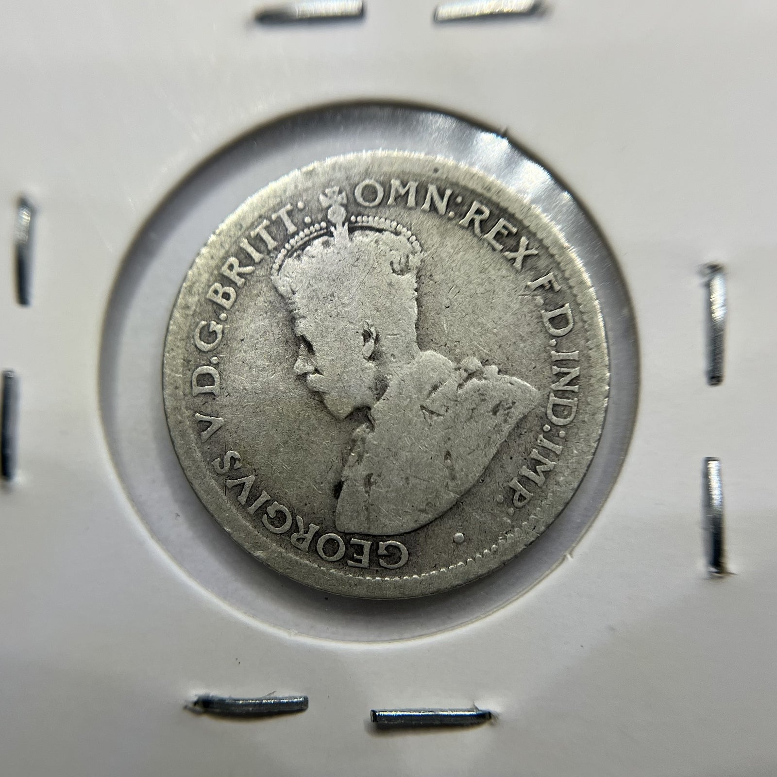 1923 Sixpence Coin - Fine - George V Silver Predecimal Australian