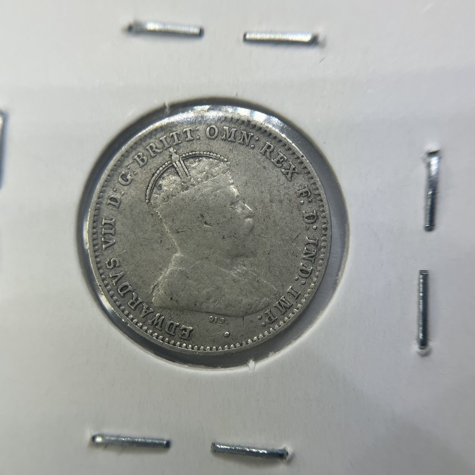 1910 Threepence Coin - Very Fine - Edward VII Silver Predecimal First Year
