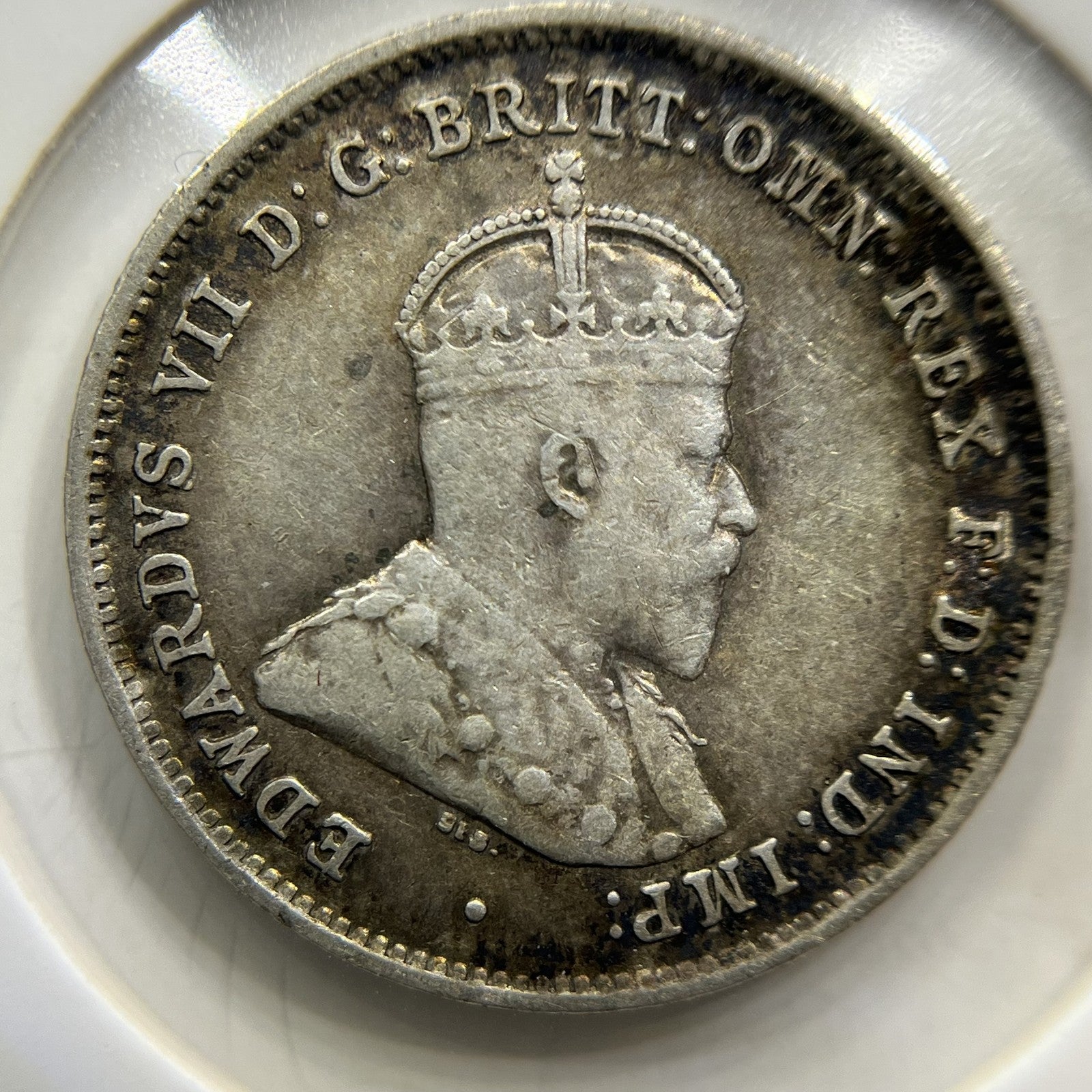 1910 Sixpence Coin - Very Fine - Silver Edward VII