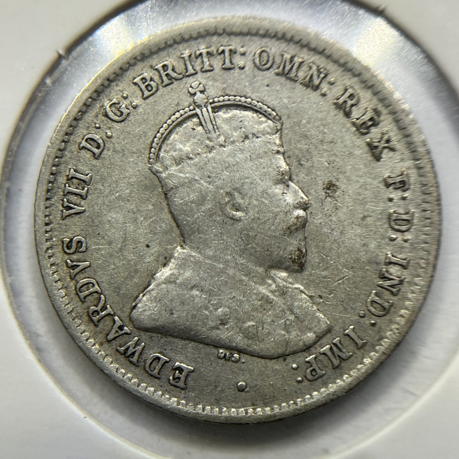 1910 Sixpence Coin - good Very Fine - Silver Predecimal Edward VII