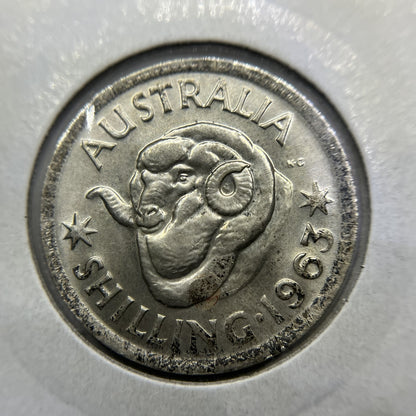 1963 Shilling Error Coin - Unusual Wide Rim - Elizabeth II Silver