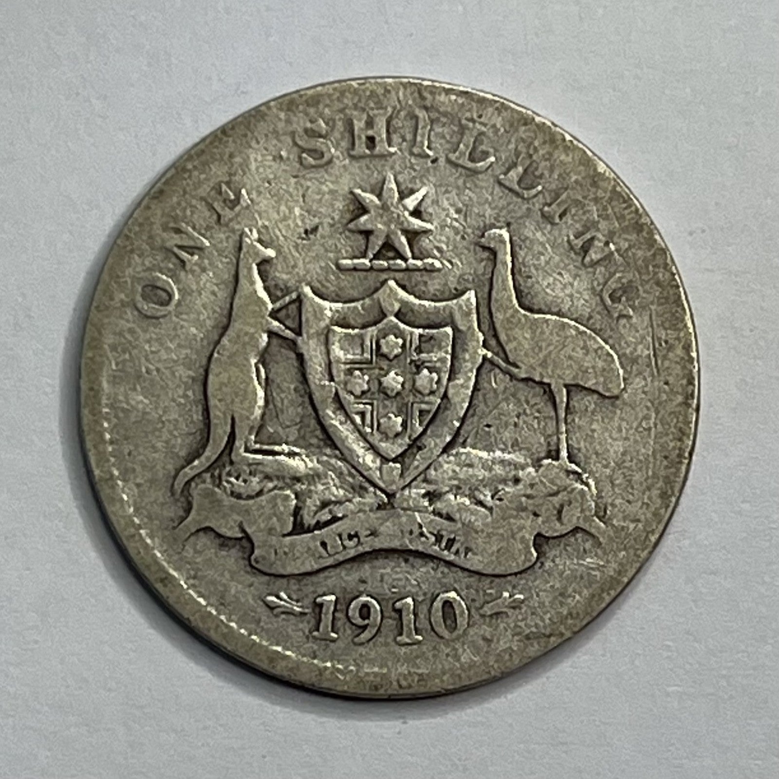 1910 One Shilling Coin - Average Circulated - Edward VII Silver Predecimal