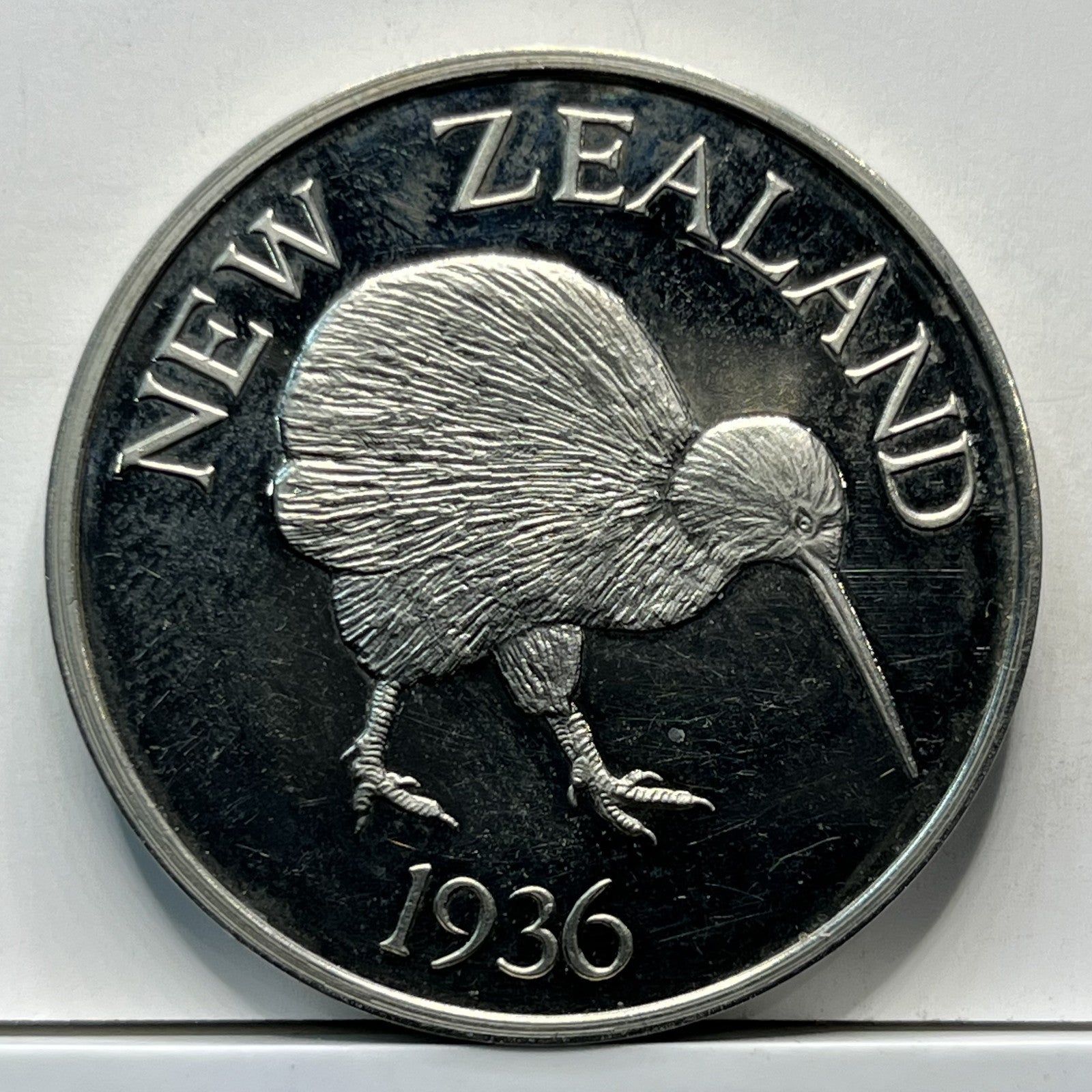 Edward VII New Zealand 1936 Milled Edge Proof Pattern Crown