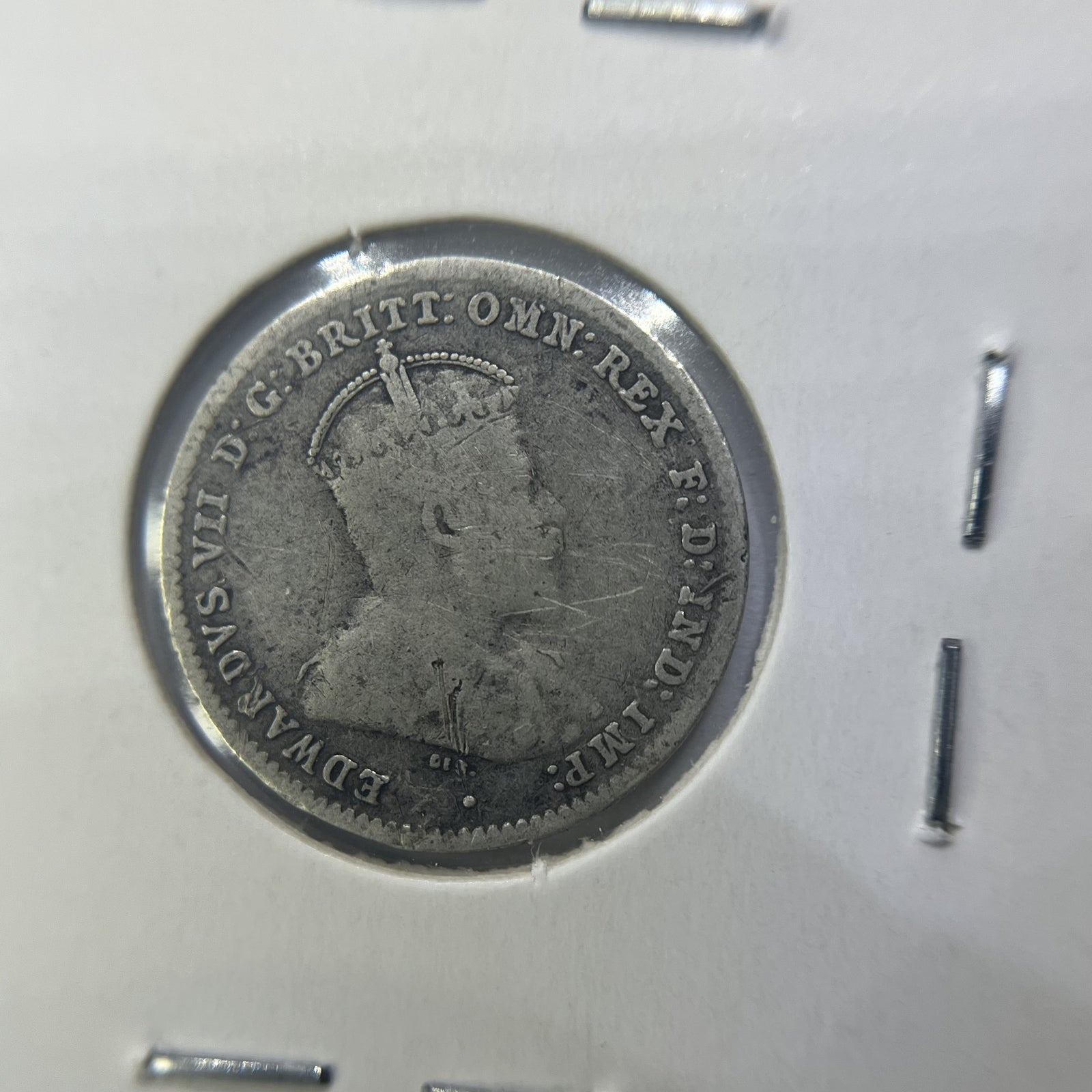1910 Threepence Coin - Very Fine - Edward VII Silver Predecimal First Year