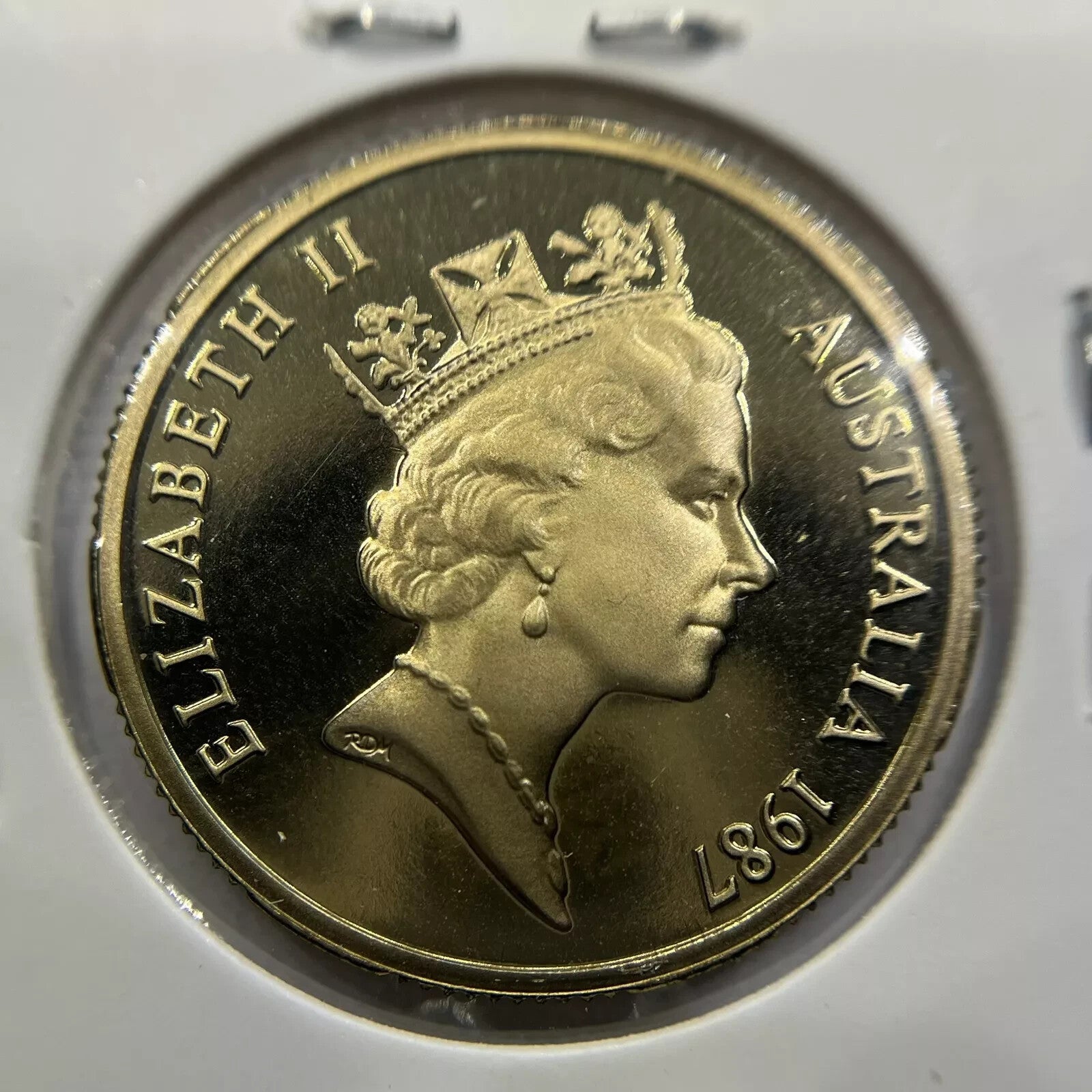 1987 One 1 Dollar Coin - Ex Proof Set - Elizabeth II in 2x2