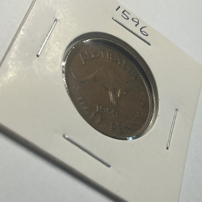 1959 Half Penny Coin - Off Centre Misstrike Error Lip - Scarce Predecimal Collar
