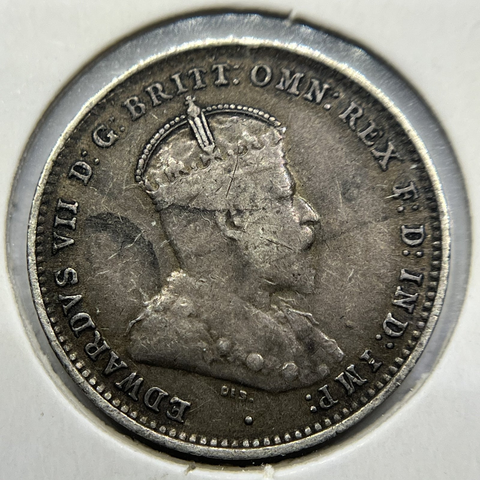 1910 Threepence Coin - Very Fine - Edward VII Silver Predecimal