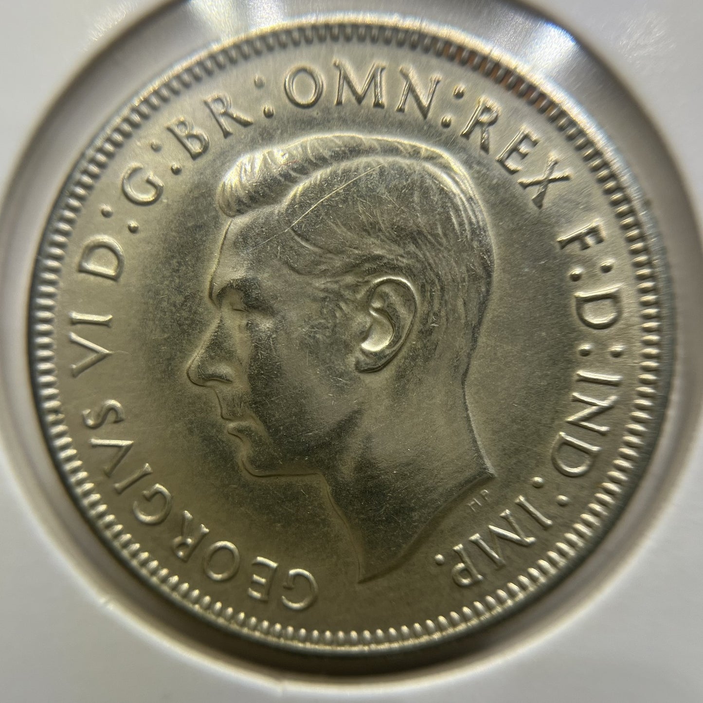 1943 s Florin Coin - Extremely Fine Cleaned - George VI Silver