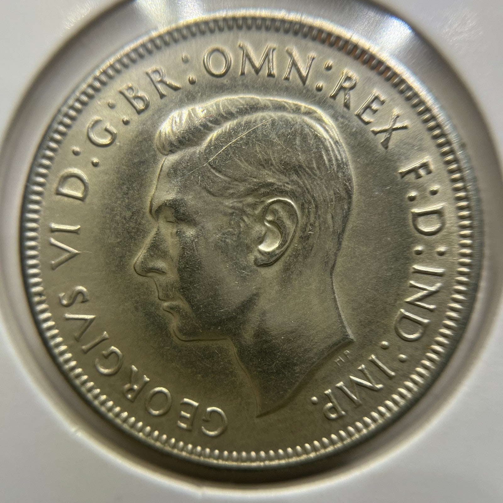 1943 s Florin Coin - Extremely Fine Cleaned - George VI Silver