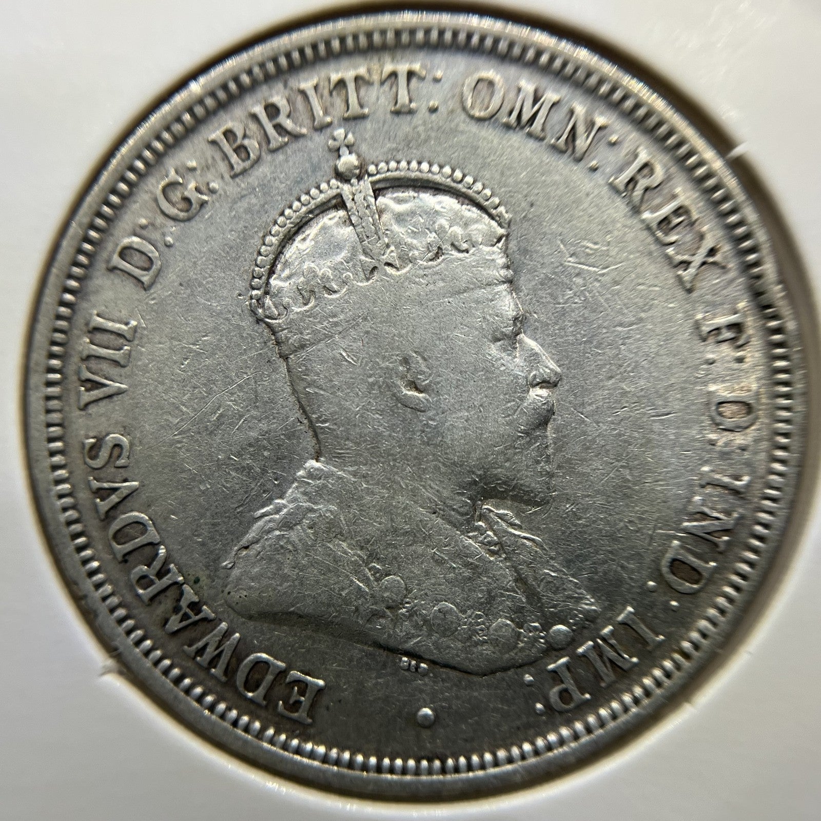 1910 Florin Coin - Very Fine - CV$325 Edward VII Silver Predecimal First Year
