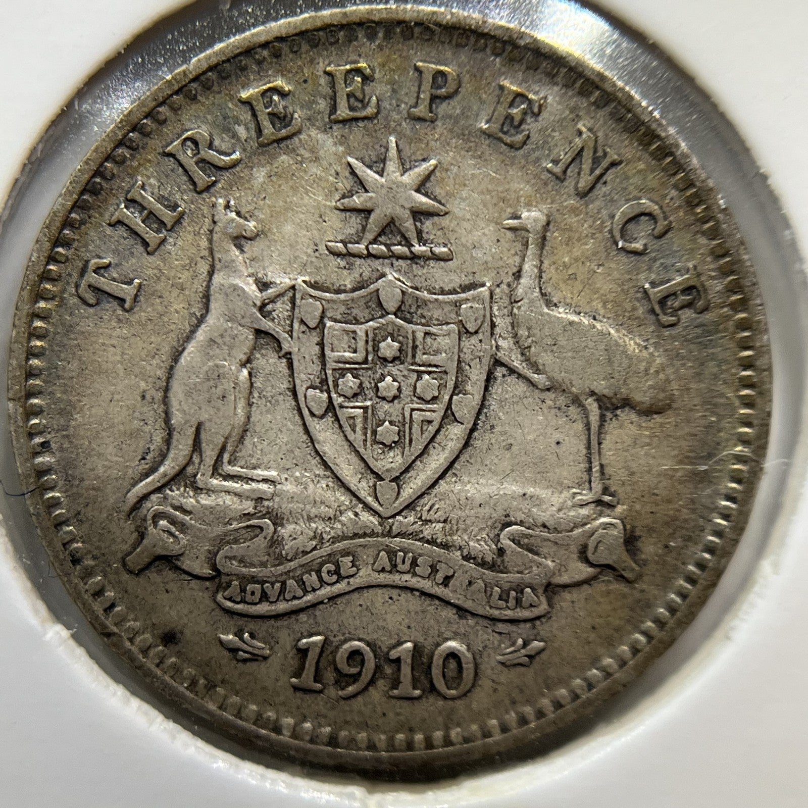 1910 Threepence Coin - Very Fine - Silver Edward VI First Year of Issue