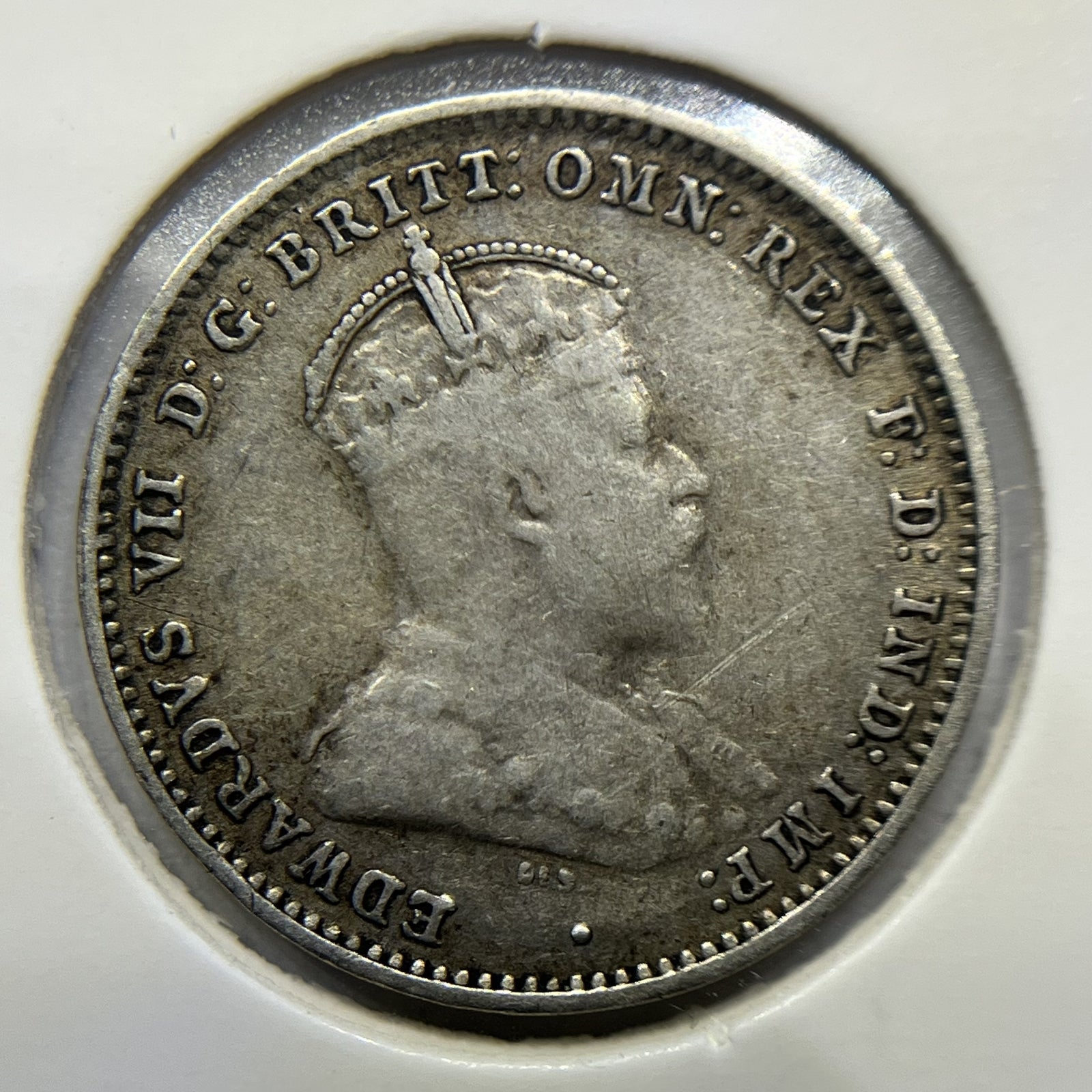 1910 Threepence Coin - Very Fine - Silver Predecimal Edward VII