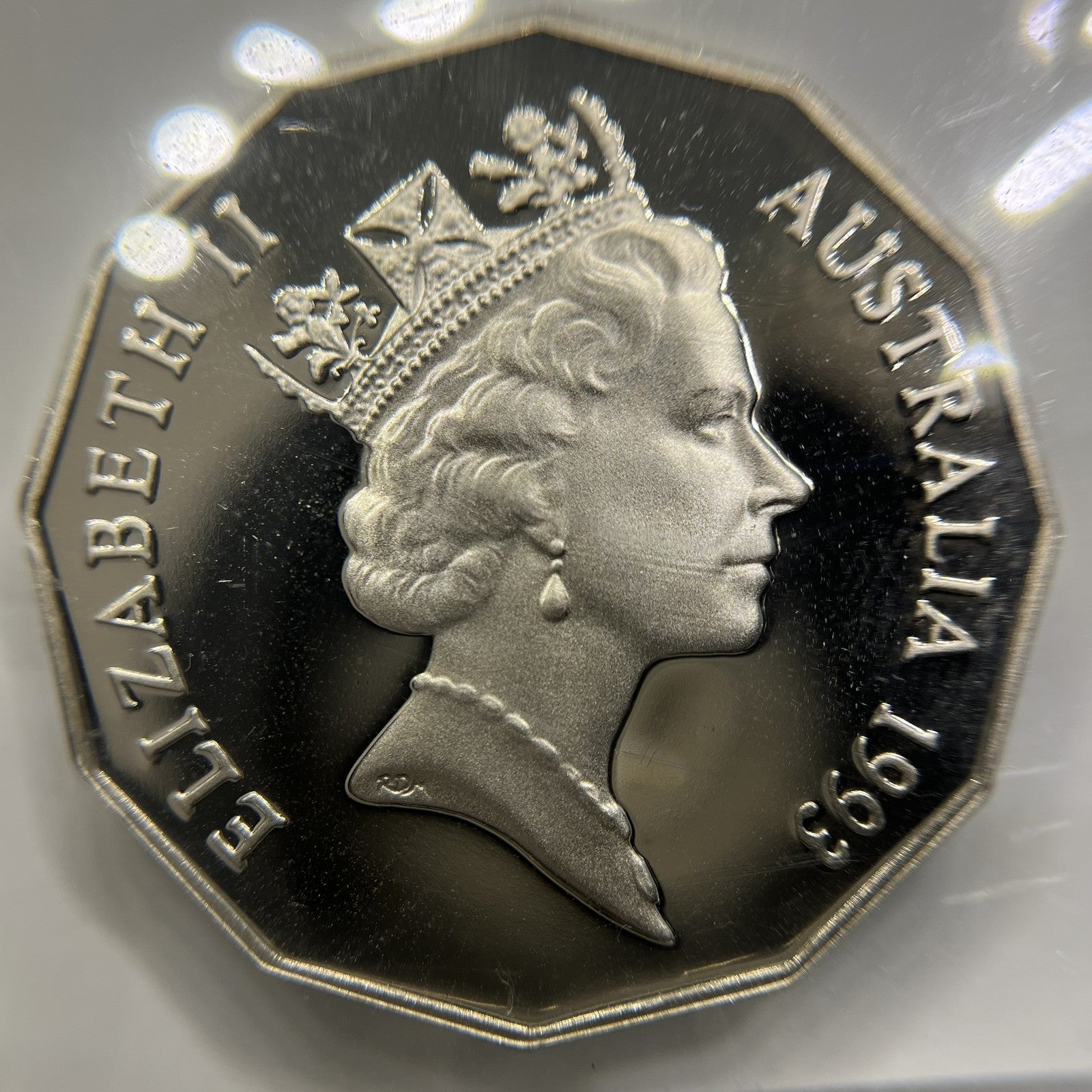 1993 Fifty 50 Cent Coin - Ex Proof Set -  Scarce Elizabeth II