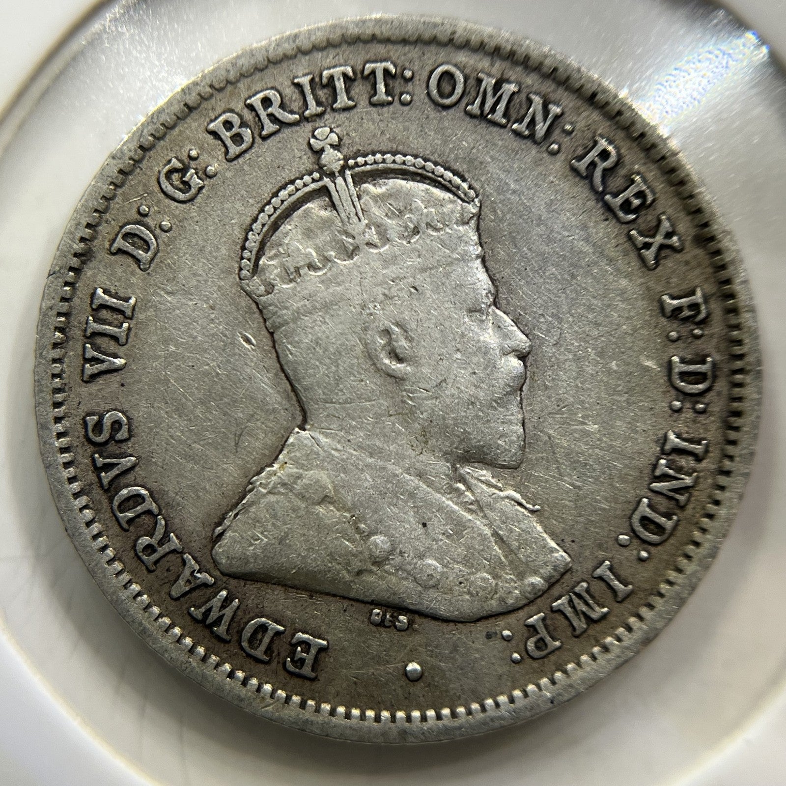 1910 Sixpence Coin - Very Fine - Silver Edward VII
