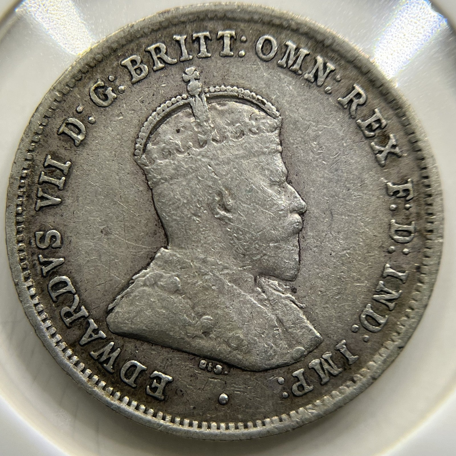 1910 Sixpence Coin - Very Fine - Silver Edward VII