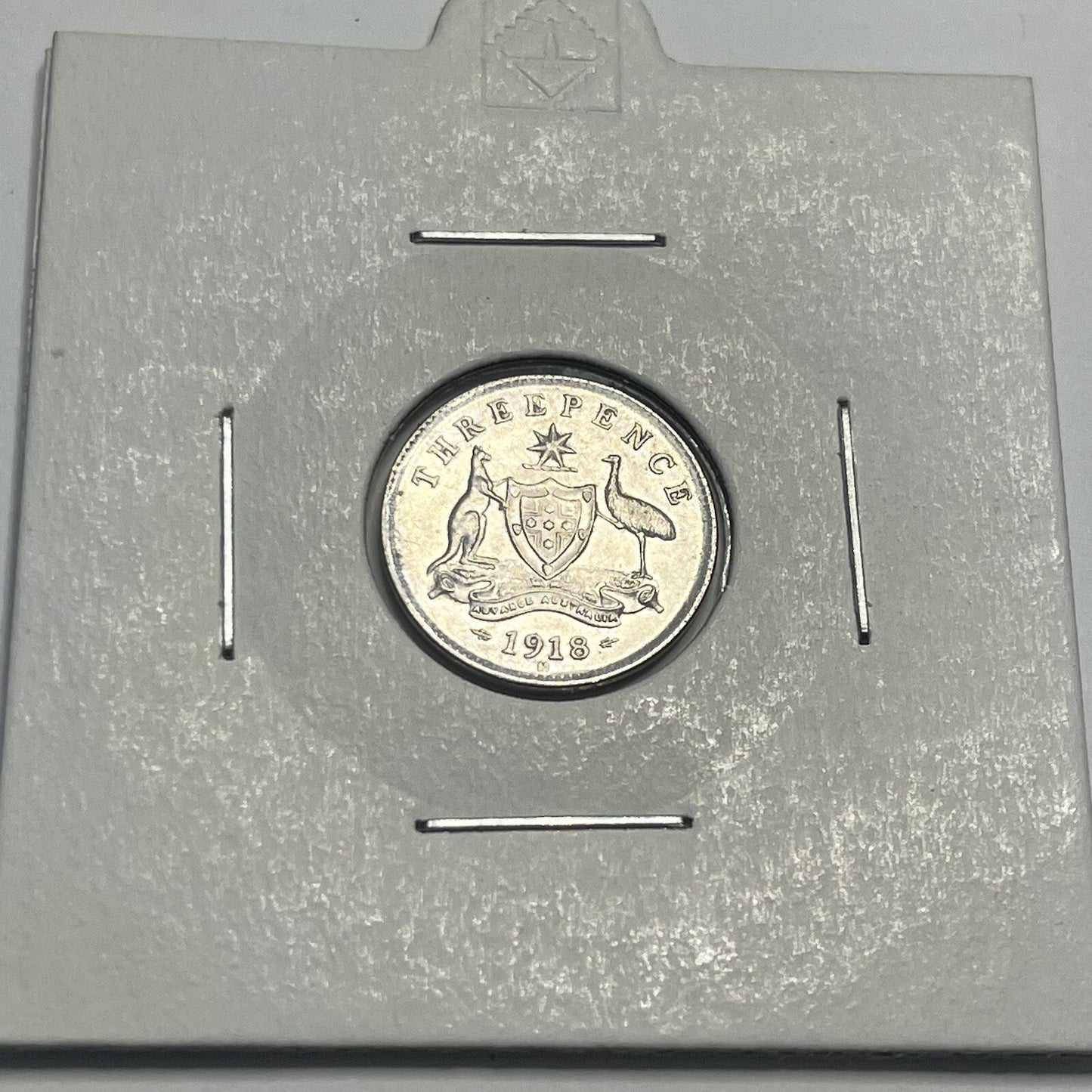 1918 Threepence Coin - Choice Uncirculated - Silver Predecimal - High Grade