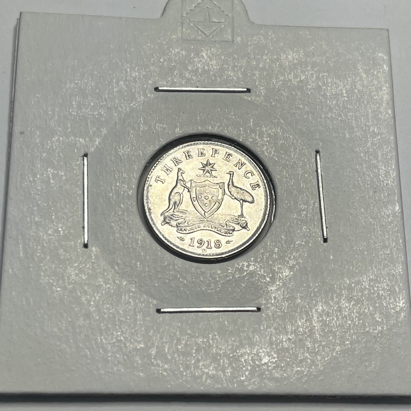 1918 Threepence Coin - Choice Uncirculated - Silver Predecimal - High Grade
