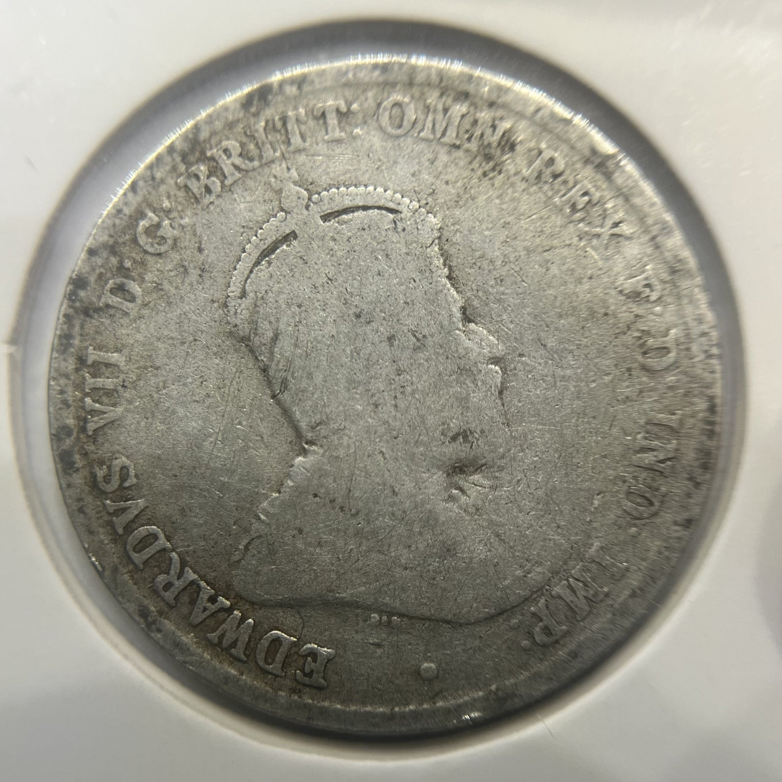 1910 Shilling Coin - Very Good - Edward VII Silver Predecimal First Year Issue