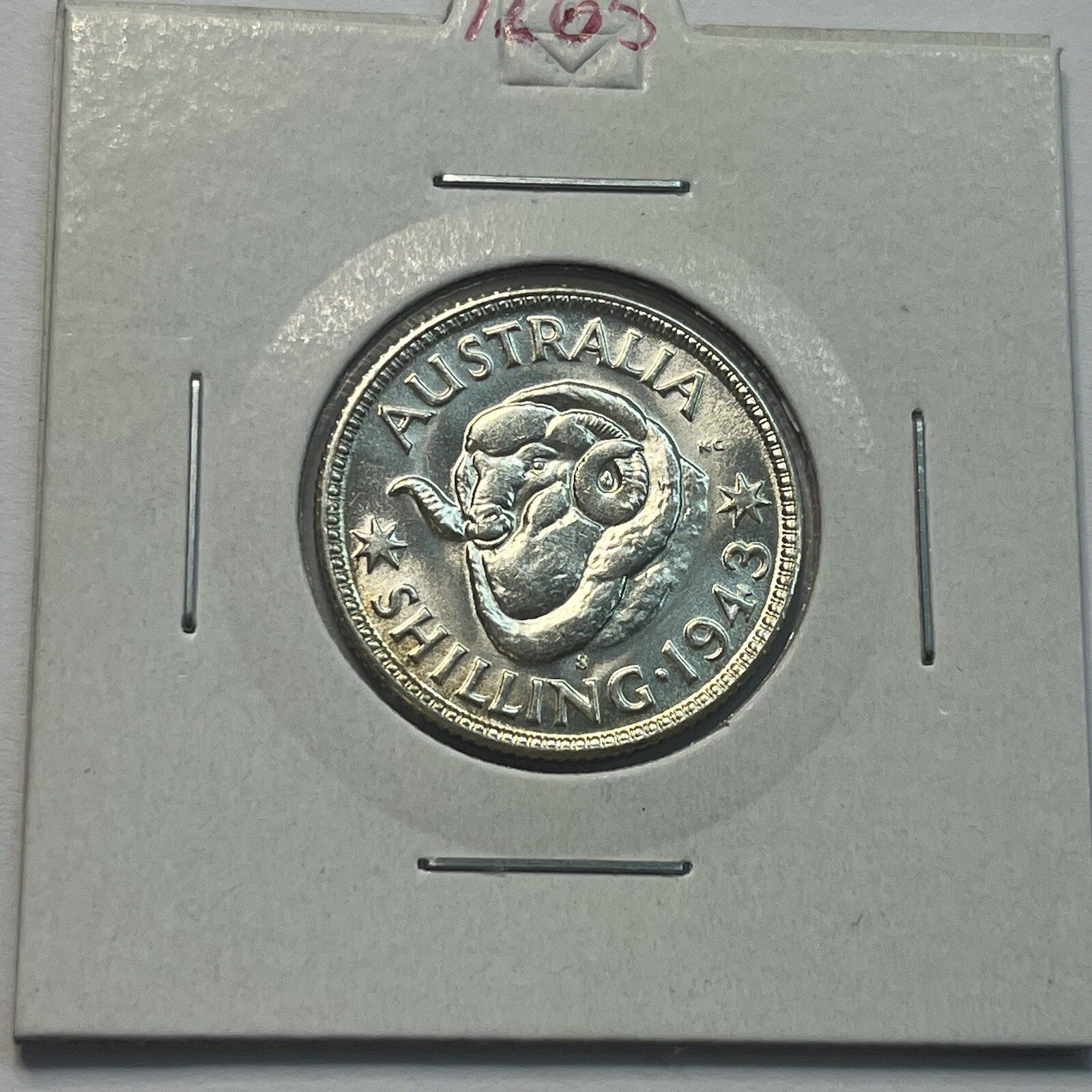 1943 s Shilling Coin - Choice Uncirculated - George VI Silver Predecimal