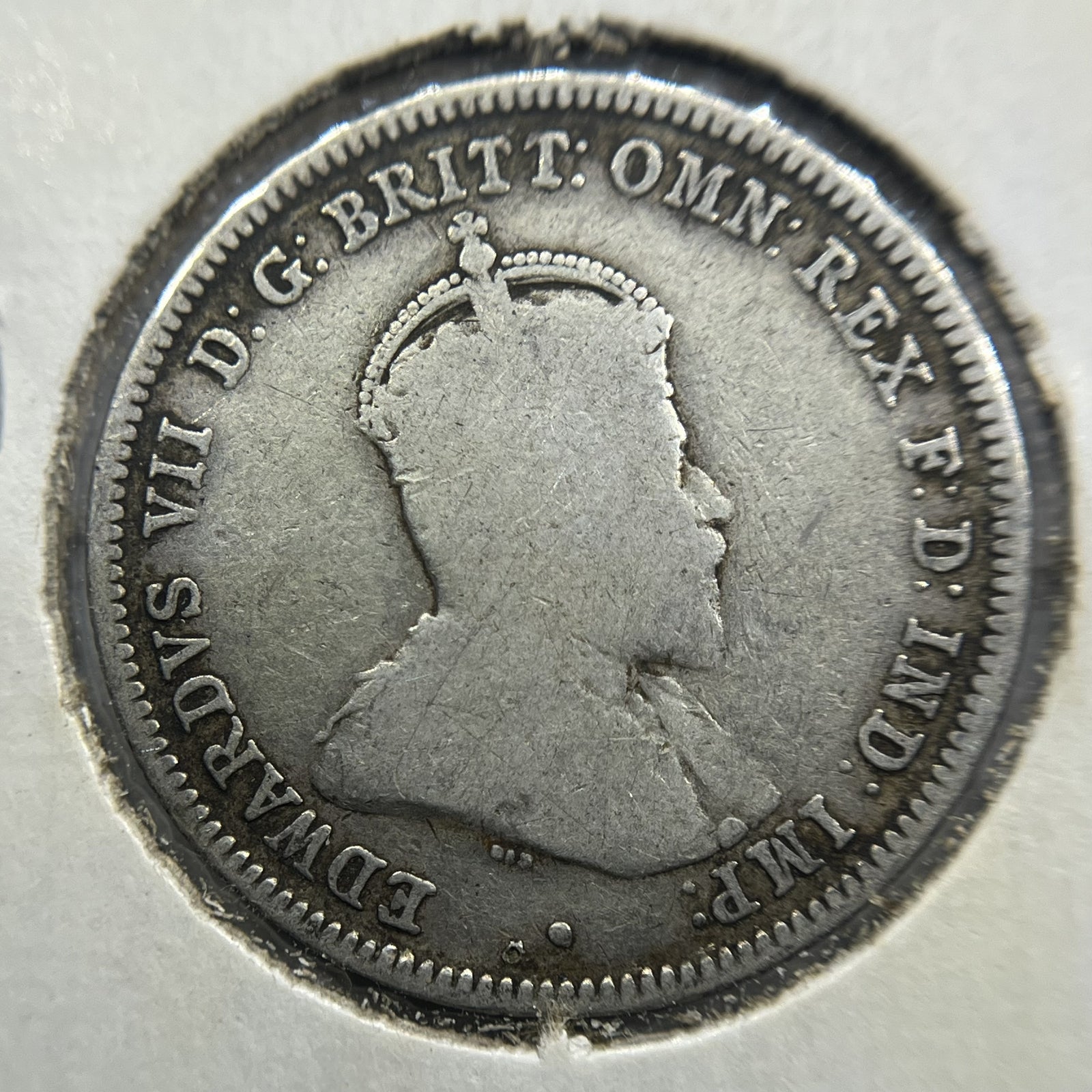 1910 Shilling Coin - Very Good - Edward VII Silver Predecimal First Year