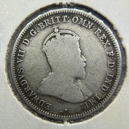 1910 Shilling Coin - Very Good - Edward VII Silver Predecimal First Year