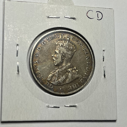 1921 Florin Coin - Die Fill Error "191?" - almost Very Fine - Good Date Silver