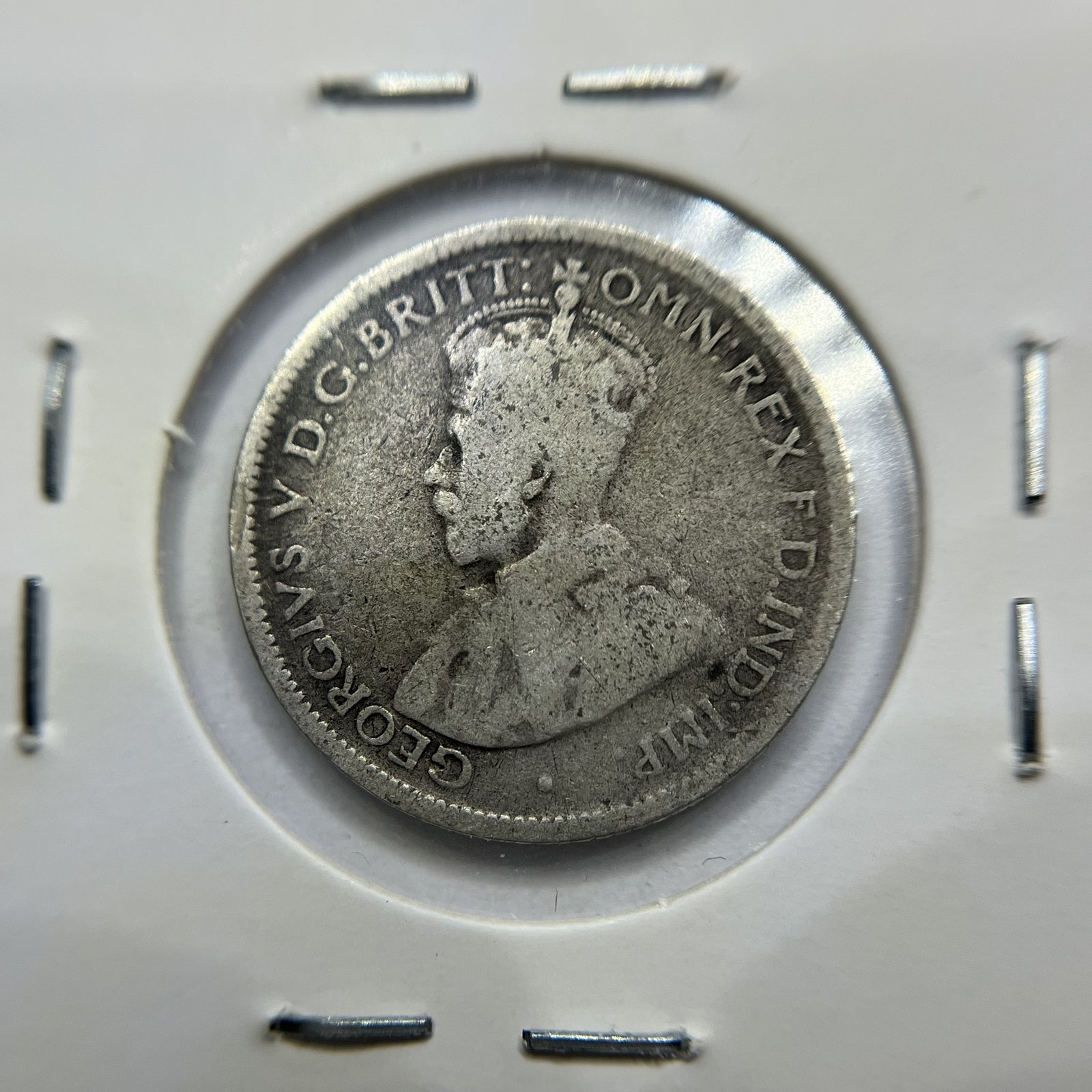 1924 Sixpence Coin - Very Good - George V Silver Predecimal Australian