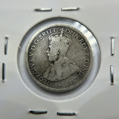 1924 Sixpence Coin - Very Good - George V Silver Predecimal Australian
